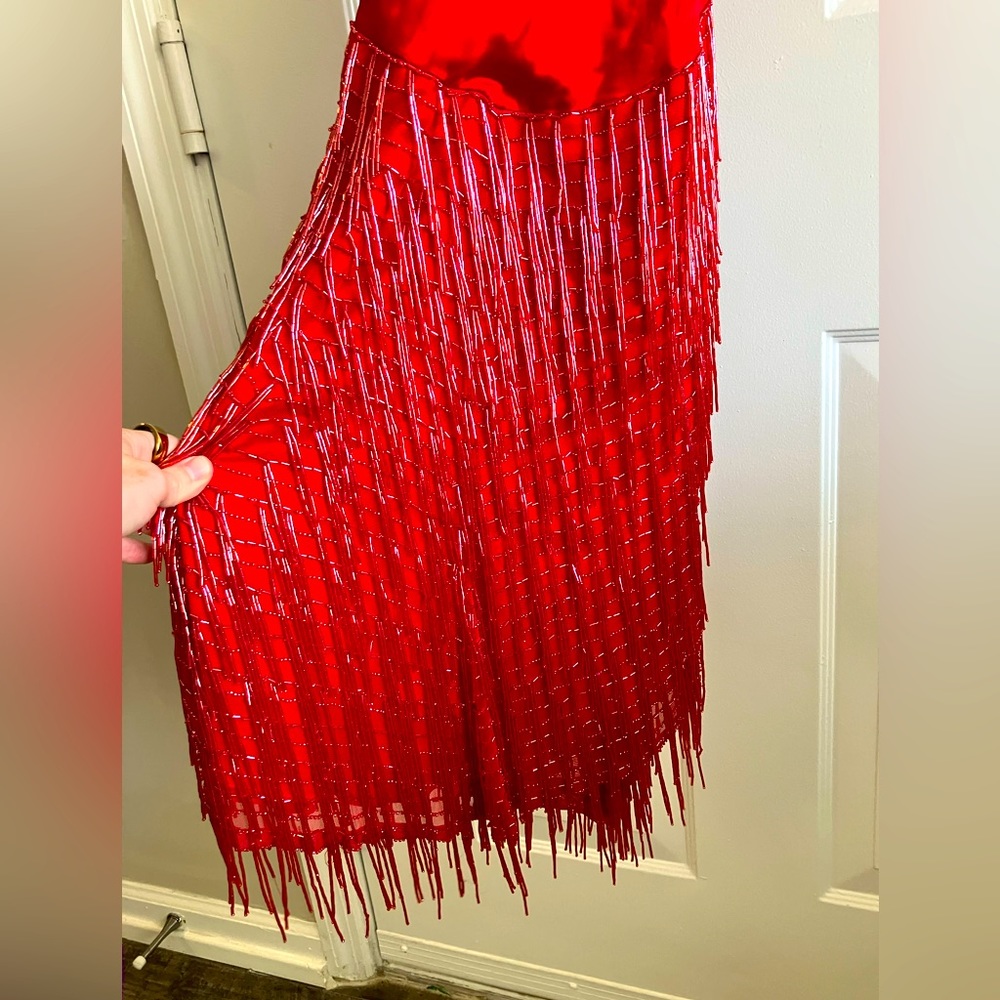 Gorgeous Beaded Flapper Evening Dress or Ballroom Performance Dress